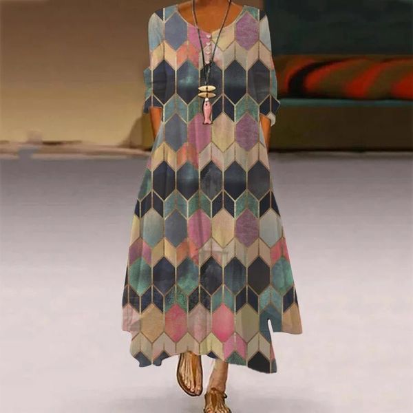 casual dresses bohemian print summer dress women plus size daily sundress long sleeve vintage o neck womens clothing robe, Black;gray
casual dresses bohemian print summer dress women plus size daily sundress long sleeve vintage o neck womens clothing robe, Black;gray