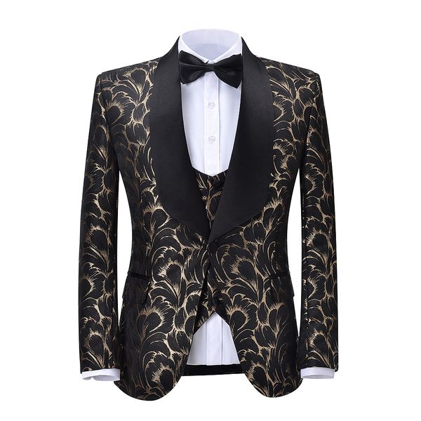 wedding suit for bridegroom groomsman men fashion bronzing print slim tuxedo formal suits singer host business 3 pieces set new, Black;red
wedding suit for bridegroom groomsman men fashion bronzing print slim tuxedo formal suits singer host business 3 pieces set new, Black;red
