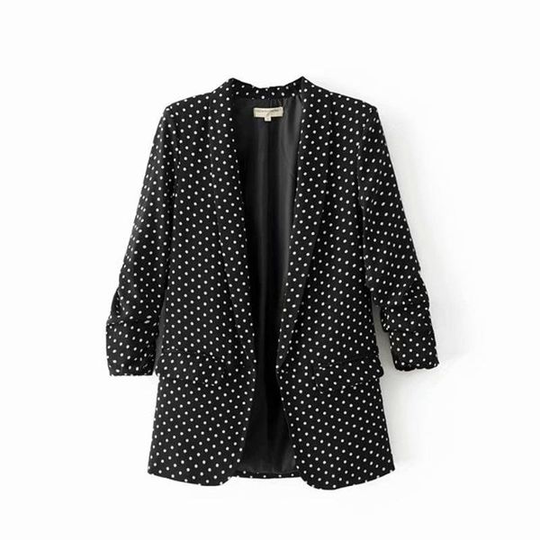 women's suits & blazers asds fall korean version of fashion personality polka dot slim in a long casual small suit wwt52713, White;black
women's suits & blazers asds fall korean version of fashion personality polka dot slim in a long casual small suit wwt52713, White;black