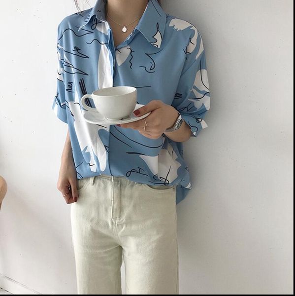 spring summer womens korean loose harajuku personality graffiti printed short sleeved shirt drop shipping good quality, White
spring summer womens korean loose harajuku personality graffiti printed short sleeved shirt drop shipping good quality, White