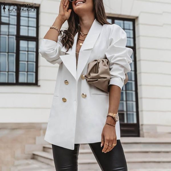 zanzea casual spring autumn cardigan female suit collar ourwear elegant button blazers oversized women 2021 fashion coats 5xl, White;black
zanzea casual spring autumn cardigan female suit collar ourwear elegant button blazers oversized women 2021 fashion coats 5xl, White;black