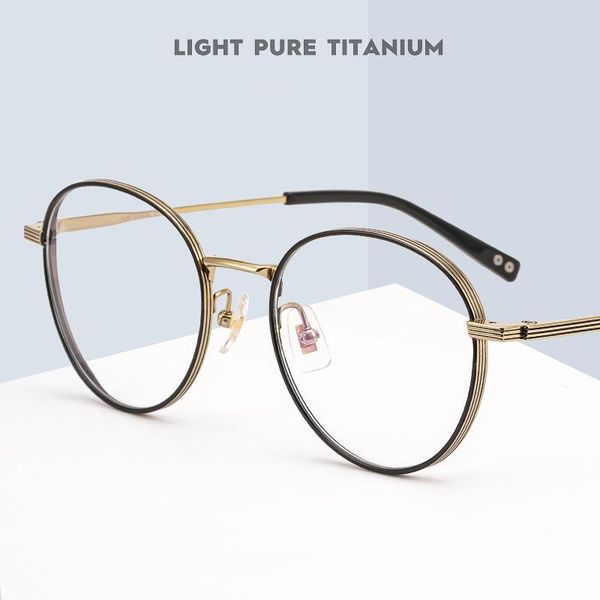 fashion sunglasses frames ultralight retro round glasses frame women wide side design computer optical prescription anti-blue, Black
fashion sunglasses frames ultralight retro round glasses frame women wide side design computer optical prescription anti-blue, Black