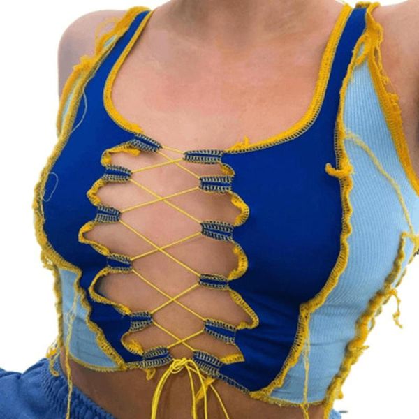 women's tanks & camis blue solid color metal chain sleeveless crop clubwear women adjustable lace up hollow out tank tees cami, White
women's tanks & camis blue solid color metal chain sleeveless crop clubwear women adjustable lace up hollow out tank tees cami, White