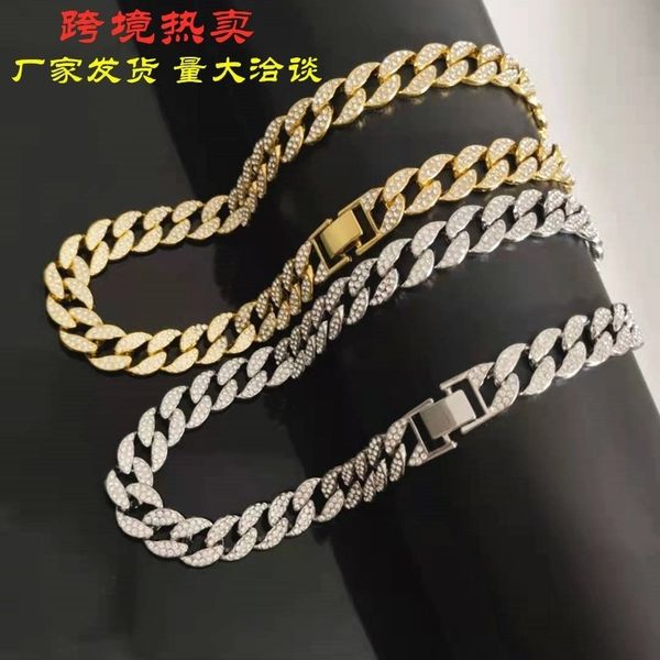 15mm cuban necklace, hip hop fashion brand men's bracelet fashion jewelry, Silver
15mm cuban necklace, hip hop fashion brand men's bracelet fashion jewelry, Silver