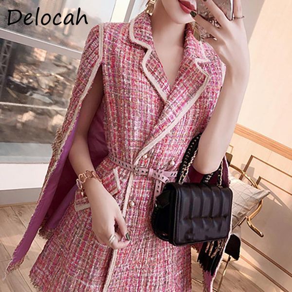 women's wool & blends delocah women autumn fashion designer blends coat sashes pockets double breasted batwing sleeve elegant bodycon l, Black
women's wool & blends delocah women autumn fashion designer blends coat sashes pockets double breasted batwing sleeve elegant bodycon l, Black