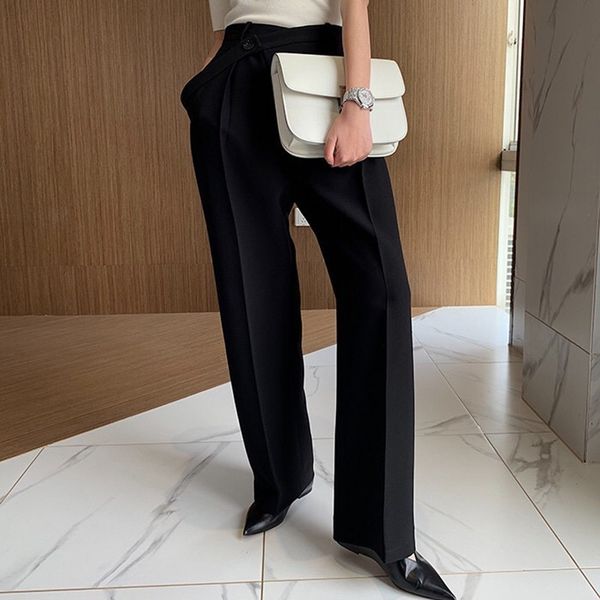 casual solid high waist women pants button big size long trousers female korean spring 2021 fashion clothes new, Black;white
casual solid high waist women pants button big size long trousers female korean spring 2021 fashion clothes new, Black;white