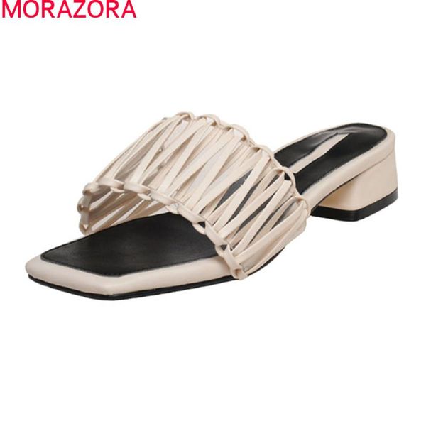 slippers morazora 2021 arrival women thick heels square toe ladies mules shoes summer fashion casual for woman, Black
slippers morazora 2021 arrival women thick heels square toe ladies mules shoes summer fashion casual for woman, Black