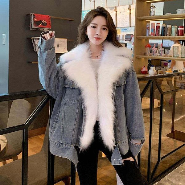 women's fur & faux women 2022 autumn winter fashion coat female patchwork denim jacket ladies loose casual coats warm outerwear b04, Black
women's fur & faux women 2022 autumn winter fashion coat female patchwork denim jacket ladies loose casual coats warm outerwear b04, Black