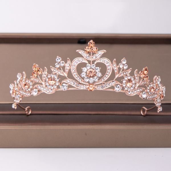 trendy rose gold rhinestone crown flower bridal hair accessories wedding headpiece hair ornaments bride hair jewelry crown tiaradio chan con, White;golden
trendy rose gold rhinestone crown flower bridal hair accessories wedding headpiece hair ornaments bride hair jewelry crown tiaradio chan con, White;golden