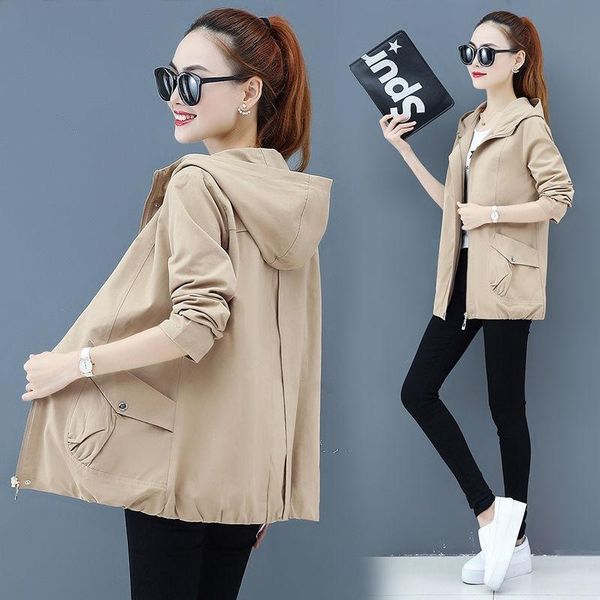 women's jackets s women 2021 spring autumn fashion zipper pocket jacket outwear loose famale causal sports solid coats w22, Black;brown
women's jackets s women 2021 spring autumn fashion zipper pocket jacket outwear loose famale causal sports solid coats w22, Black;brown