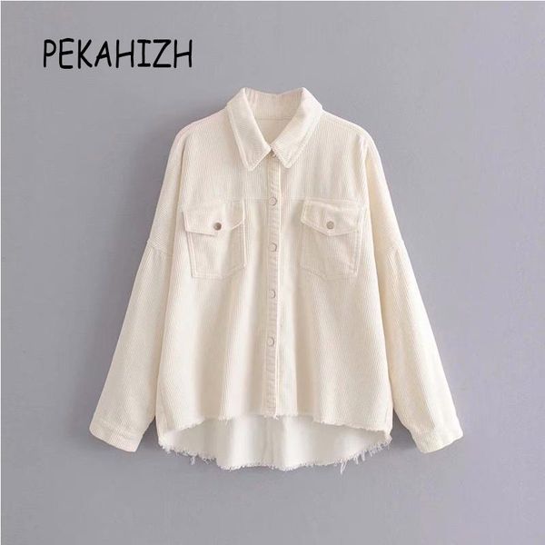 2021 fashion slim white corduroy jacket coats women lapel long sleeve pockets all-macth jacket casual loose outerwear chic top, Black;brown
2021 fashion slim white corduroy jacket coats women lapel long sleeve pockets all-macth jacket casual loose outerwear chic top, Black;brown