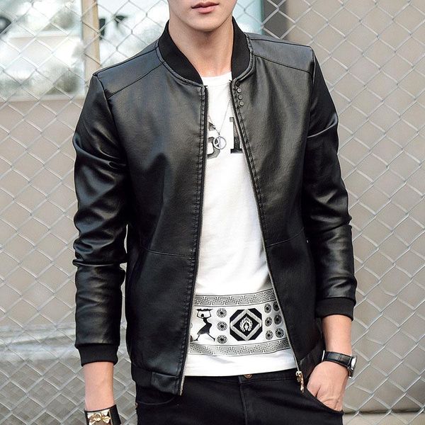 men's jackets 2021 autumn winter leather jacket coat stand collar plus size 4xl causal slim fit pu baseball hombre jaqueta couro, Black;brown
men's jackets 2021 autumn winter leather jacket coat stand collar plus size 4xl causal slim fit pu baseball hombre jaqueta couro, Black;brown