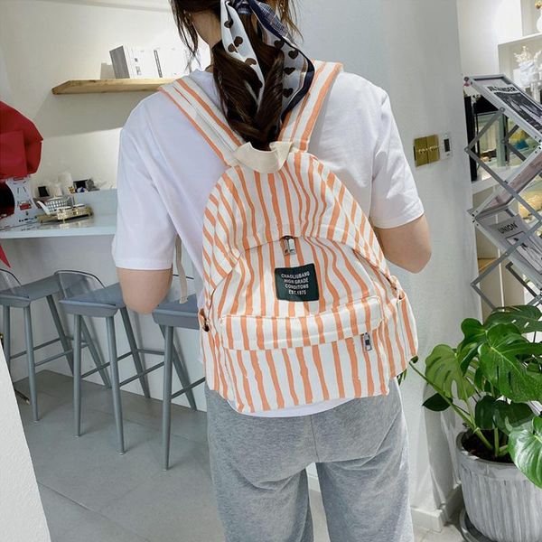 school bags women backpack female schoolbag for teenage girls canvas stripe simplicity travel backpacks large capacity mochila
school bags women backpack female schoolbag for teenage girls canvas stripe simplicity travel backpacks large capacity mochila