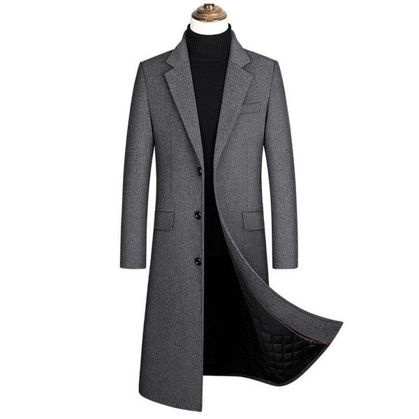 men's wool & blends winter men coats quality brand fashion casual long section overcoat thick warm coat male ropa hombre, Black
men's wool & blends winter men coats quality brand fashion casual long section overcoat thick warm coat male ropa hombre, Black