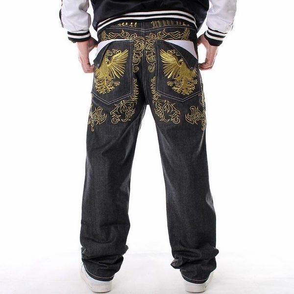 men's jeans men street dance hiphop fashion embroidery black loose board denim pants overall male rap hip hop plus size 30-46, Blue
men's jeans men street dance hiphop fashion embroidery black loose board denim pants overall male rap hip hop plus size 30-46, Blue