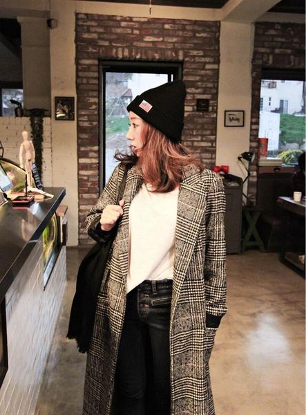 women's wool & blends autumn and winter fashion pure coat long sleeved woolen female fast, Black
women's wool & blends autumn and winter fashion pure coat long sleeved woolen female fast, Black