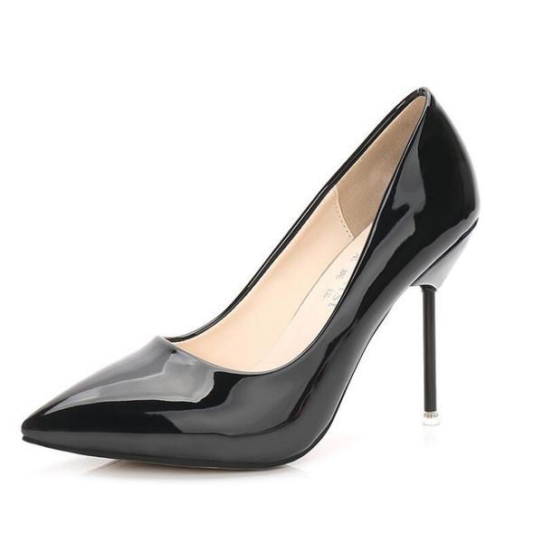 dress shoes european and american nightclub professional plus size high heels shallow mouth stiletto women, Black
dress shoes european and american nightclub professional plus size high heels shallow mouth stiletto women, Black