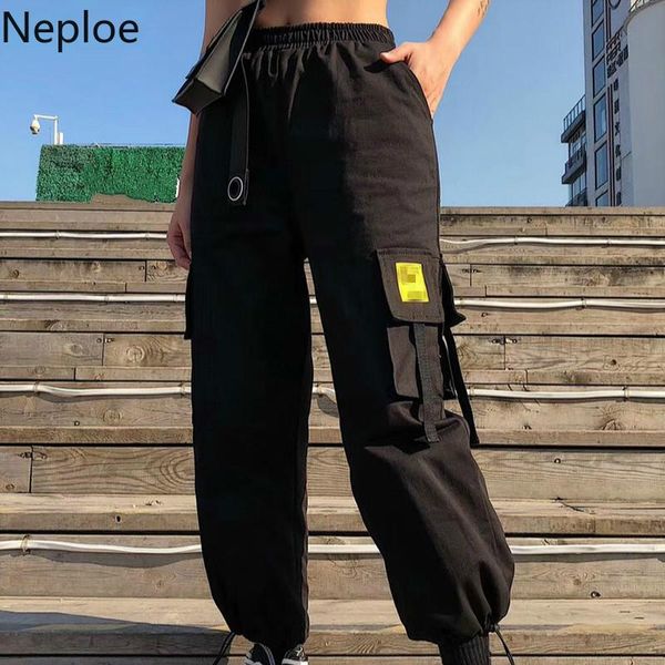 women's pants & capris neploe hip hop women arrival pockets cargo trousers summer 2021 loose elastic high waist ladies bottoms 43722, Black;white
women's pants & capris neploe hip hop women arrival pockets cargo trousers summer 2021 loose elastic high waist ladies bottoms 43722, Black;white