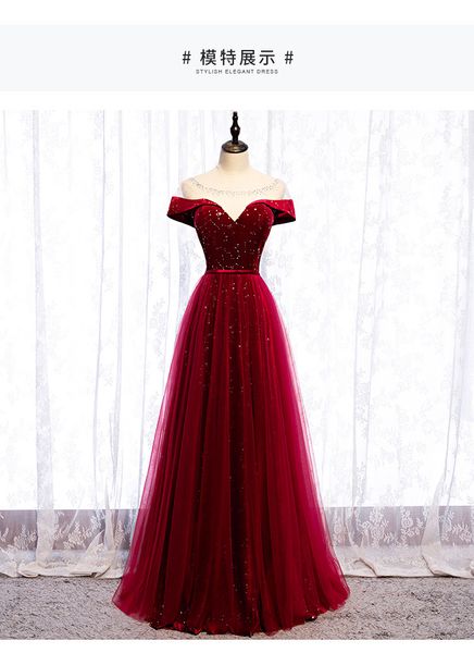 walk beside you plus size evening dresses long 2021 burgundy beading sequin off shoulder formal party prom gowns custom made, Black;red
walk beside you plus size evening dresses long 2021 burgundy beading sequin off shoulder formal party prom gowns custom made, Black;red