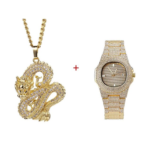 pendant necklaces gold silver necklace +watch+bracelet hip hop miami curb cuban chain iced out paved rhinestones bling rapper for men jewelr
pendant necklaces gold silver necklace +watch+bracelet hip hop miami curb cuban chain iced out paved rhinestones bling rapper for men jewelr