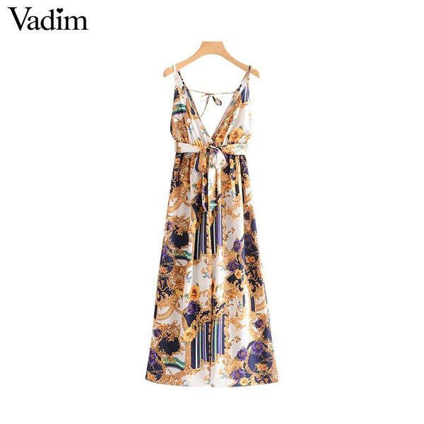 women's jumpsuits & rompers vadim women deep v neck print adjustable straps sleeveless bow tie elastic waist vintage overalls playsuits, Black;white
women's jumpsuits & rompers vadim women deep v neck print adjustable straps sleeveless bow tie elastic waist vintage overalls playsuits, Black;white