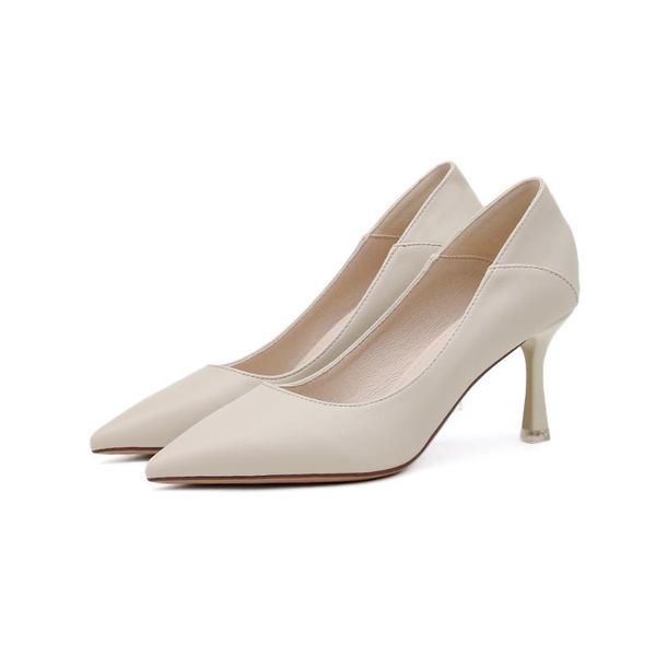 dress shoes women pumps soft leather pointed toe shallow ladies heels female office work, Black
dress shoes women pumps soft leather pointed toe shallow ladies heels female office work, Black