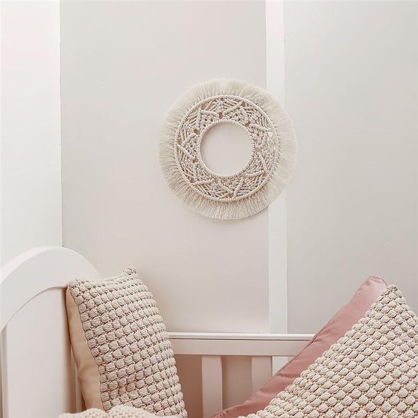decorative objects & figurines boho decor round macrame wall hanging cotton rope hand-woven tapestry craft art ornaments living room bedroom
decorative objects & figurines boho decor round macrame wall hanging cotton rope hand-woven tapestry craft art ornaments living room bedroom