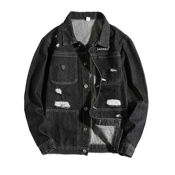 2021 cotton denim jacket men casual streetwear jeans jacket men autumn slim fit mens black denim jackets solid color, Black;brown
2021 cotton denim jacket men casual streetwear jeans jacket men autumn slim fit mens black denim jackets solid color, Black;brown