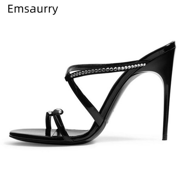 sandals individual jeweled narrow band women stiletto heel open toe black slingback high heels crystal summer shoes woman
sandals individual jeweled narrow band women stiletto heel open toe black slingback high heels crystal summer shoes woman