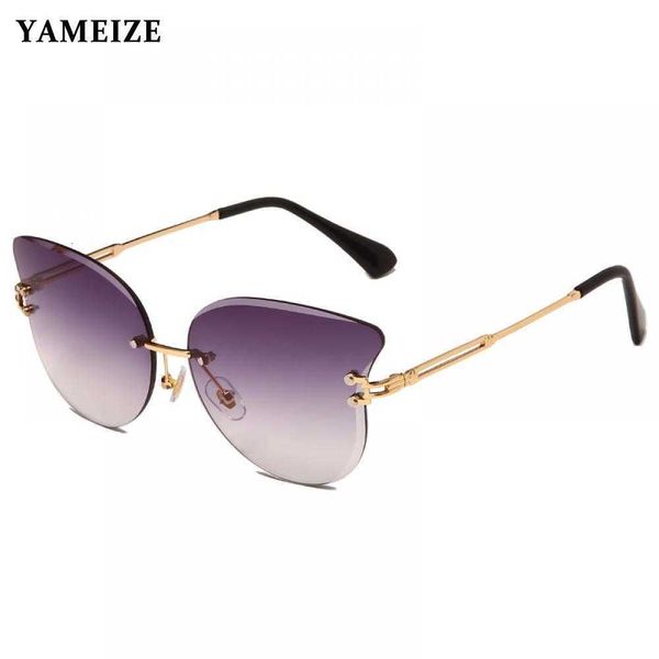 aviator sunglasses cat eye sunglasses women vintage rimless cutting lens sun glasses metal gradient brown pink ladies oculos gafas de sol, White;black
aviator sunglasses cat eye sunglasses women vintage rimless cutting lens sun glasses metal gradient brown pink ladies oculos gafas de sol, White;black