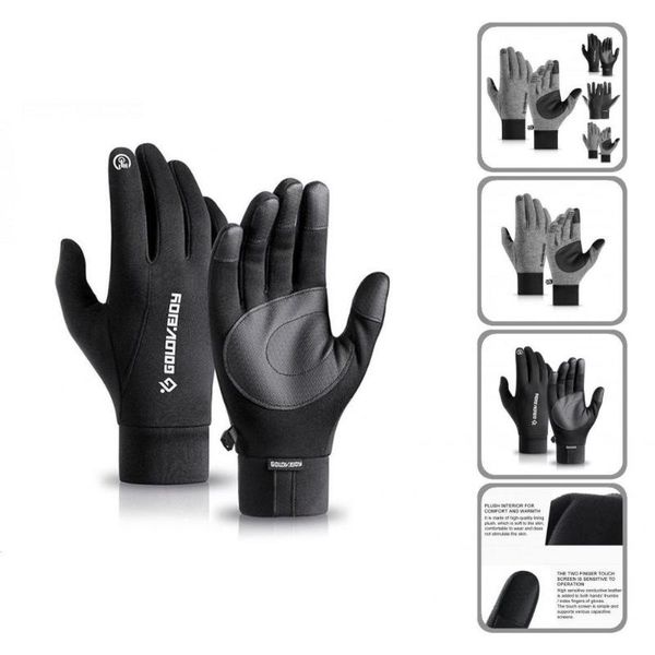 cycling gloves glove thick texture lightweight wind-proof touch screen motorcycle riding mittens thicken for outdoor, Black
cycling gloves glove thick texture lightweight wind-proof touch screen motorcycle riding mittens thicken for outdoor, Black