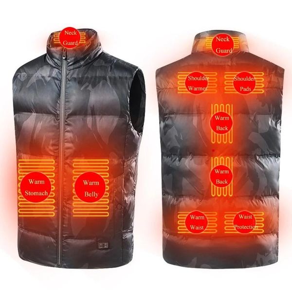men's vests 9 areas warm heated vest men women usb jacket coat heating thermal clothing hunting winter fashion heat, Black;white
men's vests 9 areas warm heated vest men women usb jacket coat heating thermal clothing hunting winter fashion heat, Black;white