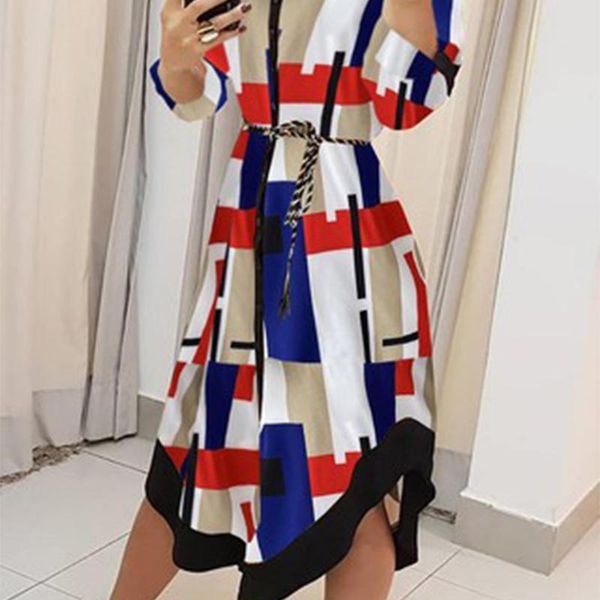 casual dresses women dress v neck long sleeve 2021 fashion female plaid patchwork high waist ladies clothes bohemia lace up, Black;gray
casual dresses women dress v neck long sleeve 2021 fashion female plaid patchwork high waist ladies clothes bohemia lace up, Black;gray