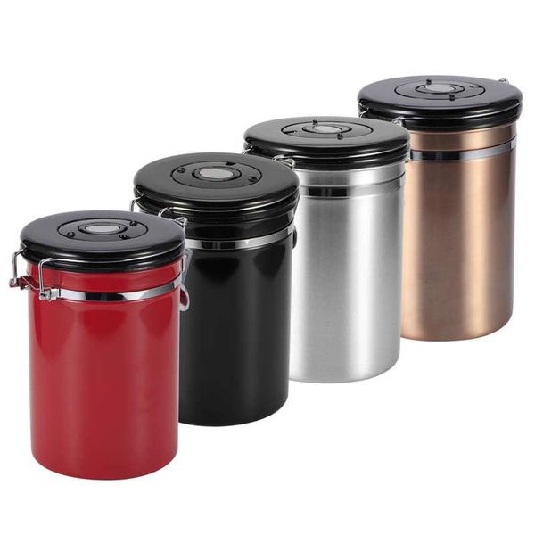 storage bottles & jars stainless steel sealed tank moisture proof coffee bean tea pot with air evacuation valve containers
storage bottles & jars stainless steel sealed tank moisture proof coffee bean tea pot with air evacuation valve containers