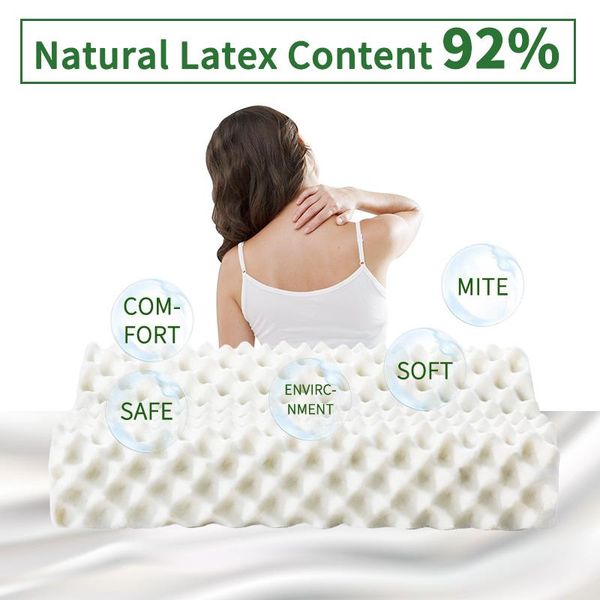 pillow orthopedic natural latex bed sleeping ergonomic soft cervical neck protect massage pillows for bedroom with pillowcase
pillow orthopedic natural latex bed sleeping ergonomic soft cervical neck protect massage pillows for bedroom with pillowcase