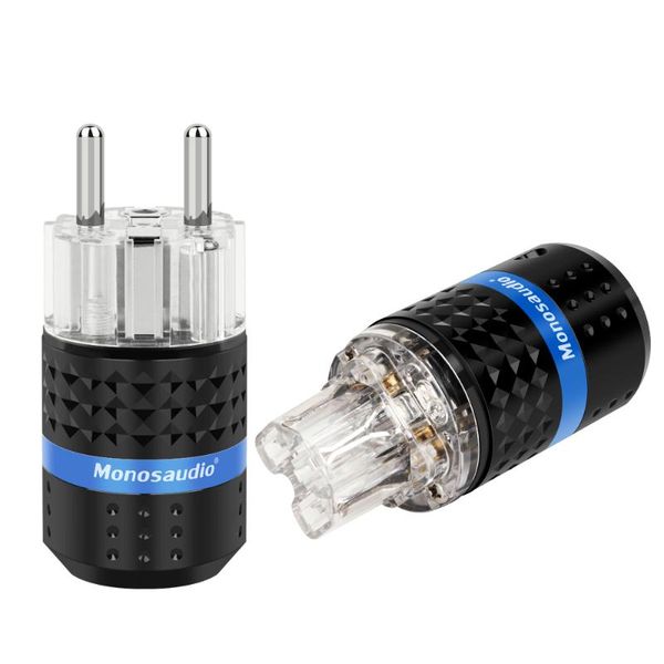 smart power plugs monosaudio e103r/f103r 99.998% pure copper rhodium plated eur version schuko hifi audio plug iec female connector
smart power plugs monosaudio e103r/f103r 99.998% pure copper rhodium plated eur version schuko hifi audio plug iec female connector