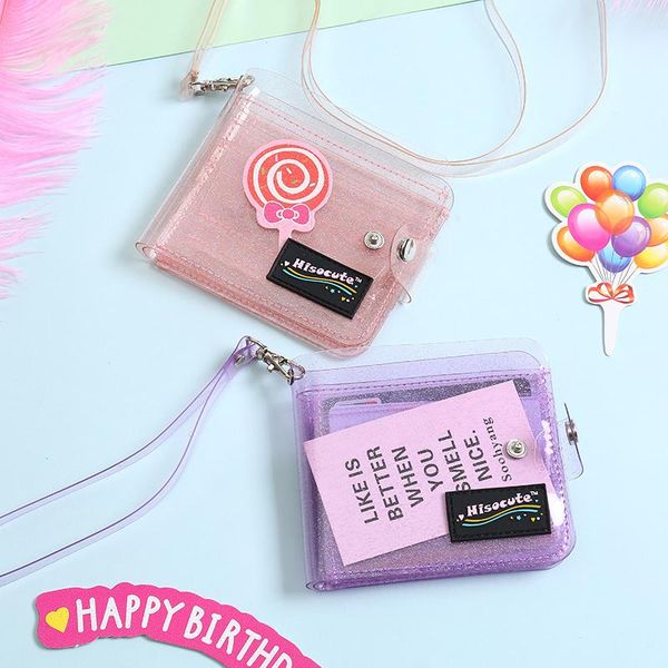 card holders summer pvc holder with belt women transparent letter small wallet laser hasp id business bag girl square purse, Brown;gray
card holders summer pvc holder with belt women transparent letter small wallet laser hasp id business bag girl square purse, Brown;gray