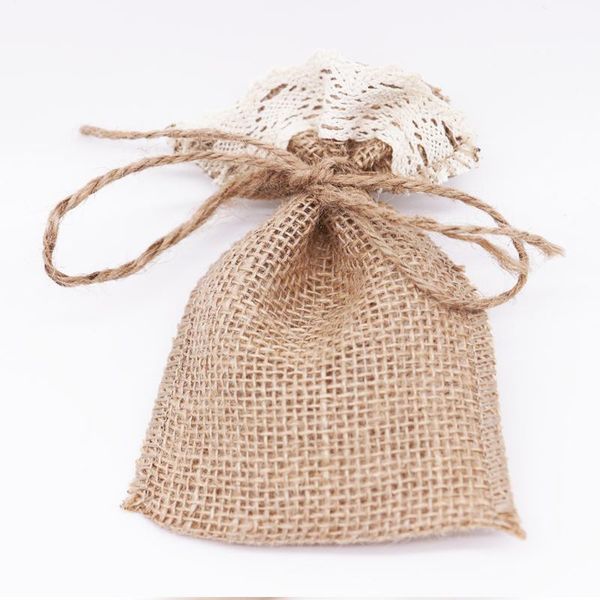 lace jute storage bag 15x10cm portable candy burlap packing pouch organizer with draw string travel storage bags for gift
lace jute storage bag 15x10cm portable candy burlap packing pouch organizer with draw string travel storage bags for gift