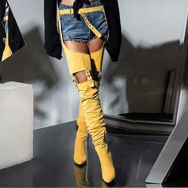 boots spring and autumn fashion military trouser belt buckle splicing ultra high heel zip over the knee shoes, Black
boots spring and autumn fashion military trouser belt buckle splicing ultra high heel zip over the knee shoes, Black