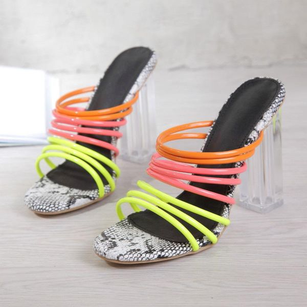 2021 multicolor narrow band sandals women sandales clear thick high heels shoes woman rome snake pattern sandalias plus size 42, Black
2021 multicolor narrow band sandals women sandales clear thick high heels shoes woman rome snake pattern sandalias plus size 42, Black