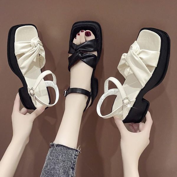 sandals women roman black and white simple fashion high heels comfortable versatile japanese
sandals women roman black and white simple fashion high heels comfortable versatile japanese