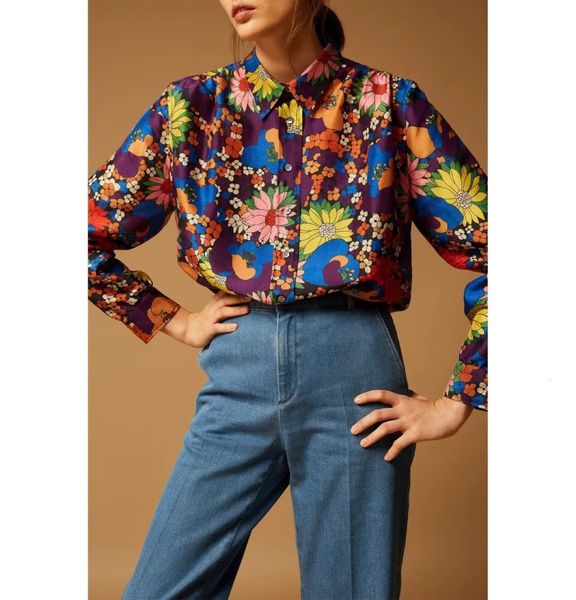 100% silk 2021 early spring new seven-color flower print fashion all-match long-sleeved lapel shirt women xj6j, White
100% silk 2021 early spring new seven-color flower print fashion all-match long-sleeved lapel shirt women xj6j, White