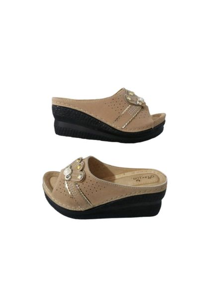 slippers me346-010 women black toe daily walking