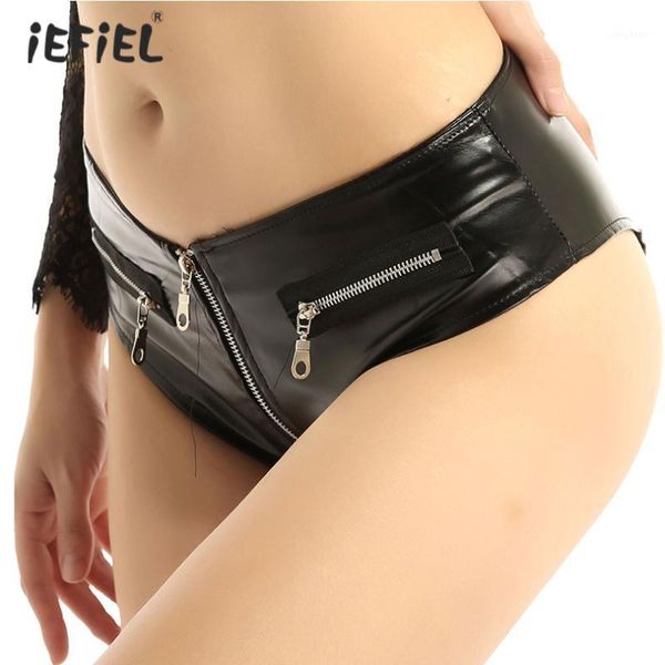 women pvc leather briefs sissy panties wet look zipper low waist latex shorts night club party raves dancing performance women's, Black;pink
women pvc leather briefs sissy panties wet look zipper low waist latex shorts night club party raves dancing performance women's, Black;pink