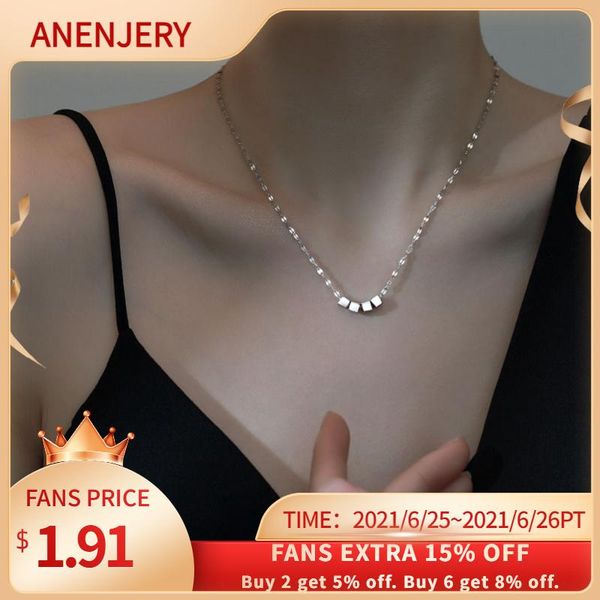 chains anenjery 925 sterling silver square tube chain necklace for women simple shiny geometric choker party jewelry
chains anenjery 925 sterling silver square tube chain necklace for women simple shiny geometric choker party jewelry