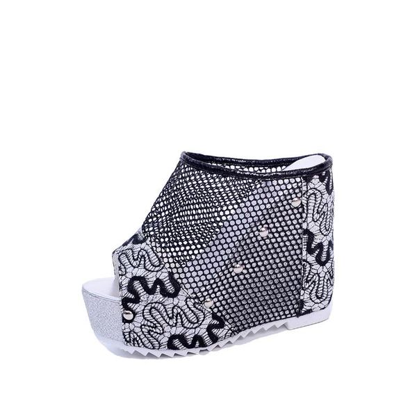 slippers women summer shoes peep toe platform heeled mules on a wedge slides high pu fabric scandals rubber super cotton, Black
slippers women summer shoes peep toe platform heeled mules on a wedge slides high pu fabric scandals rubber super cotton, Black