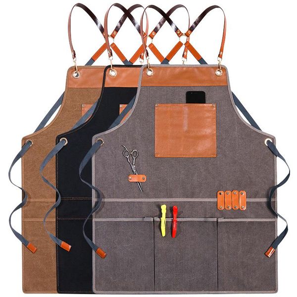 aprons solid canvas patchwork barber chef hairdresser apron house cleaning cooking pocket pinafore master for kitchen accessories
aprons solid canvas patchwork barber chef hairdresser apron house cleaning cooking pocket pinafore master for kitchen accessories