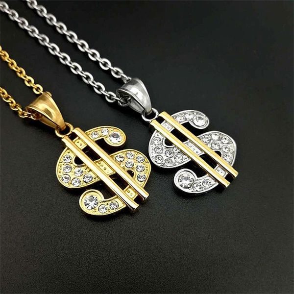 pendant necklaces beichong hip hop bling us dollar money necklace & 316l stainless steel for women/men rhinestone jewelry, Silver
pendant necklaces beichong hip hop bling us dollar money necklace & 316l stainless steel for women/men rhinestone jewelry, Silver