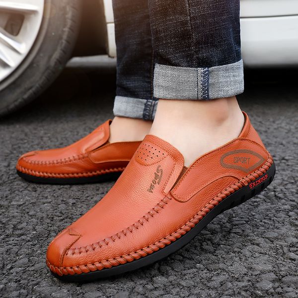 genuine leather men flats orange black basic father dad daily anti-skid loafers slip-on convenient moccasin shoe for men, Black;white
genuine leather men flats orange black basic father dad daily anti-skid loafers slip-on convenient moccasin shoe for men, Black;white