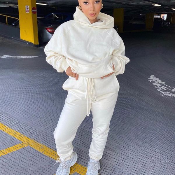 spring arrivals women two piece casual hooded sweatshirt long pants set streetwear mz194 210525, White
spring arrivals women two piece casual hooded sweatshirt long pants set streetwear mz194 210525, White